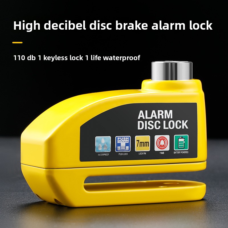 Disc Lock Brake - Alarm für Fahrrad-Scheibenbremsen, elektrisches Fahrradschloss, Diebstahlsicherung