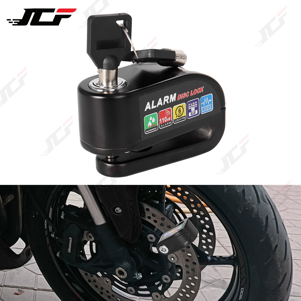 Disc Lock Brake - Motorrad-Alarmschloss für Bremsscheiben, Wasserdichtes Diebstahlschutz-Bremsschloss aus
