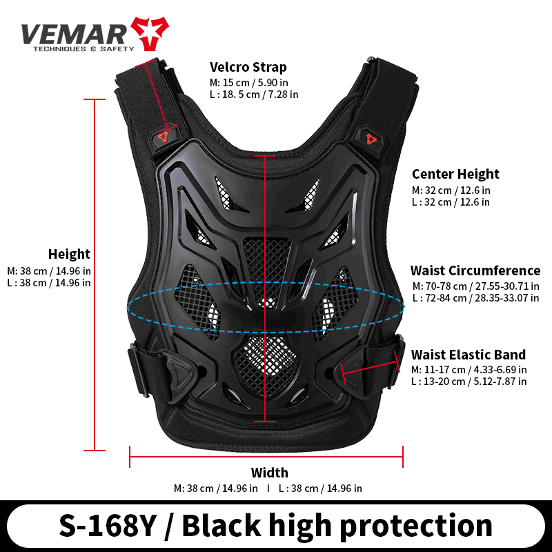 VEMAR Kinder/Jugend Motorrad-S – Chest Protector Armor Bewertung und Preis